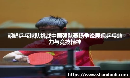朝鲜乒乓球队挑战中国强队赛场争锋展现乒乓魅力与竞技精神